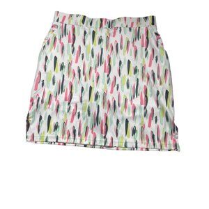 Whimsy Rose Womens Medium Multicolor Abstract Patterned Skort